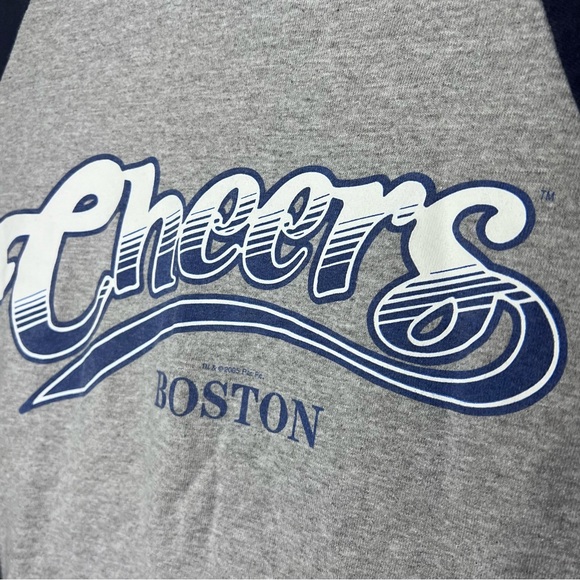 Cheers Boston Men's Long Sleeve Raglan Tee - Picture 2 of 4